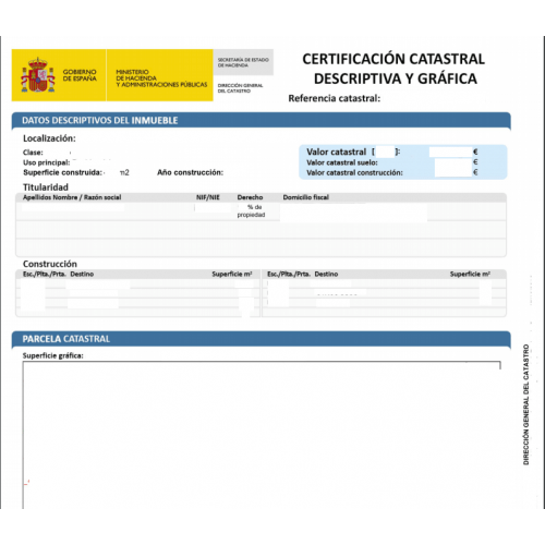 Certificación catastral