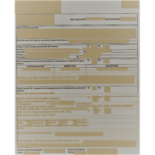 Notificación de siniestro vivienda o accidente