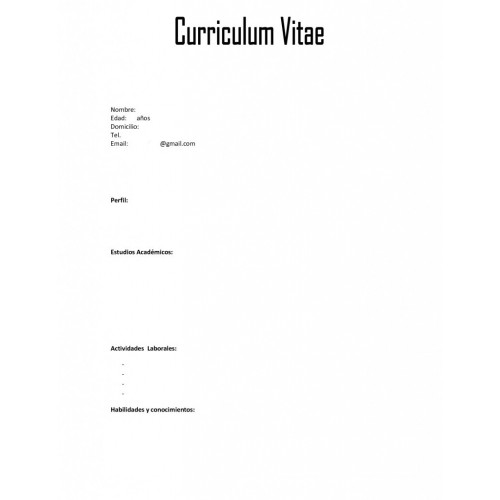 Curriculum vitae