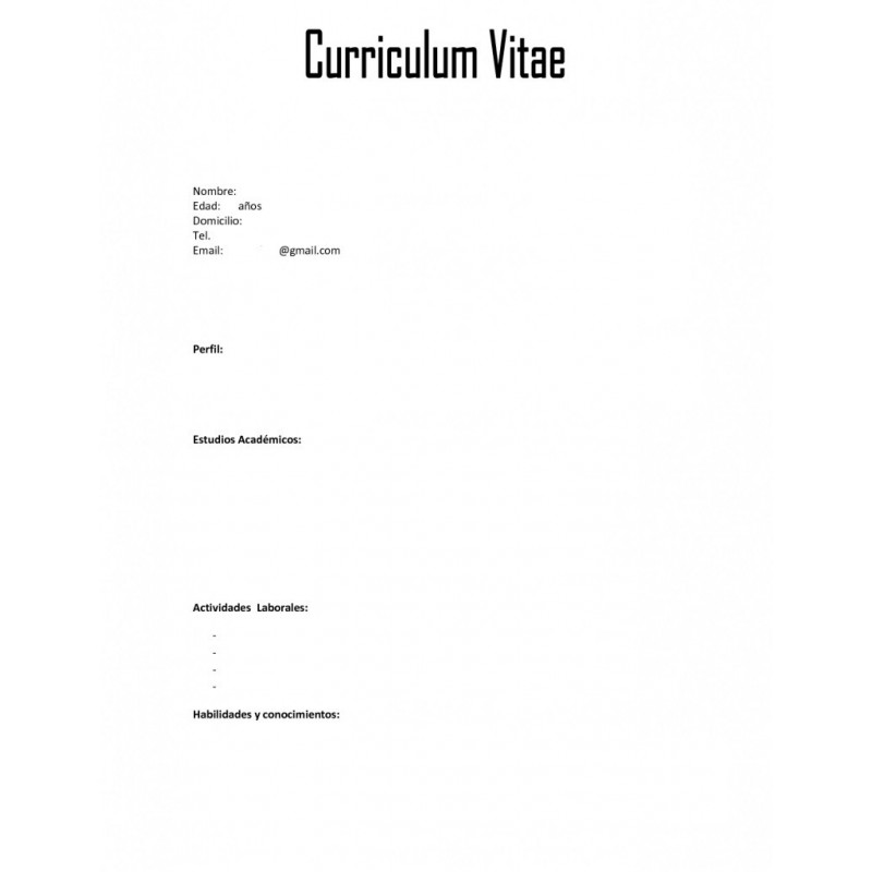 Curriculum vitae